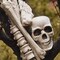 FUN LITTLE TOYS Halloween Bag of Skeleton Bones and Skull, 18 PCs Bag of Bones for Outdoor Halloween Decorations